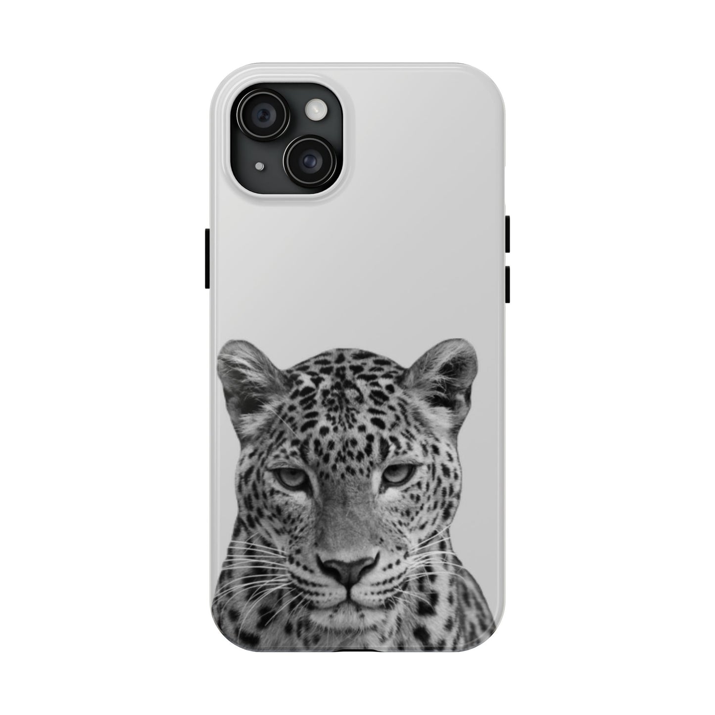 Stylish Tough Phone Case with Majestic Leopard Design