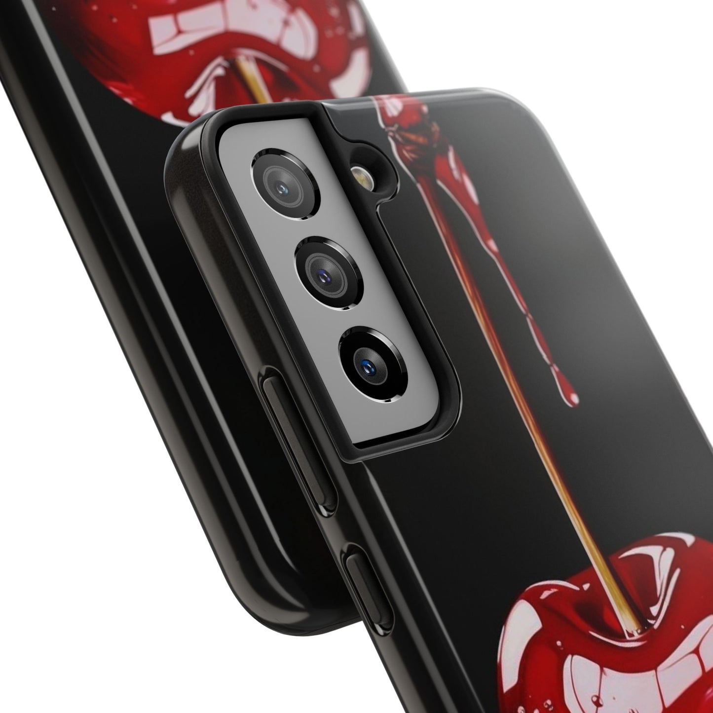 Dripping Cherry Tough Phone Case - Stylish Protection for Your Device