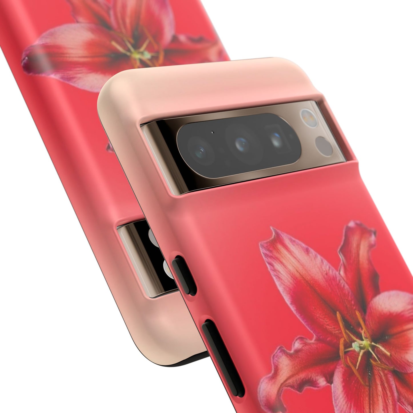 Phone Case - Vibrant Red Lily Glossy & Matte Tough Case