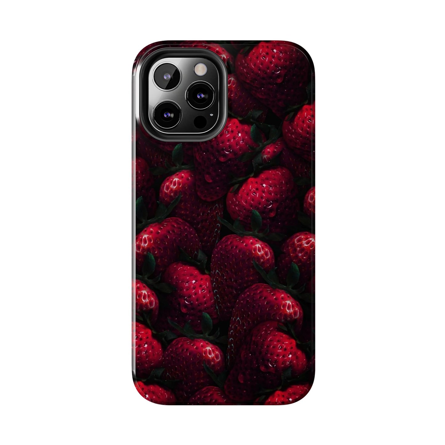 Berry Burst Tough Phone Case - Durable Protection with Strawberry Design