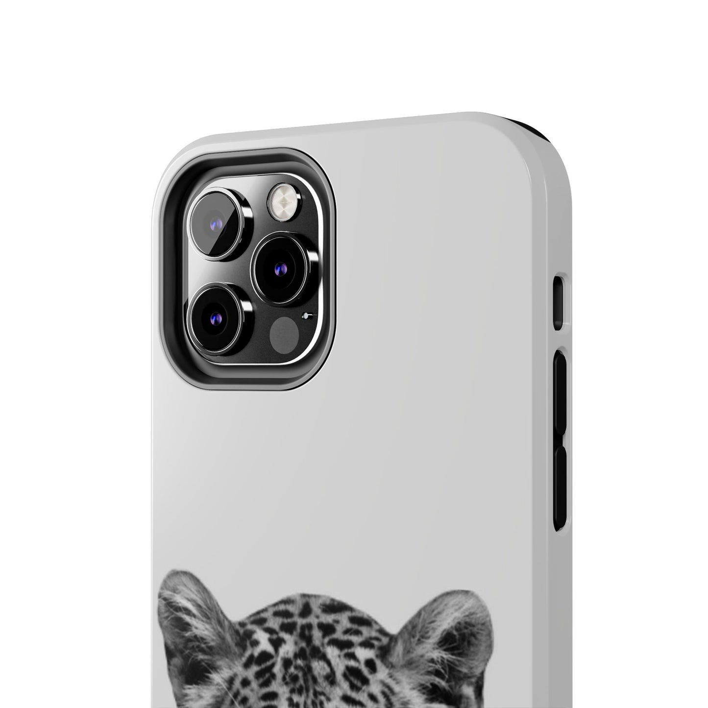 Stylish Tough Phone Case with Majestic Leopard Design