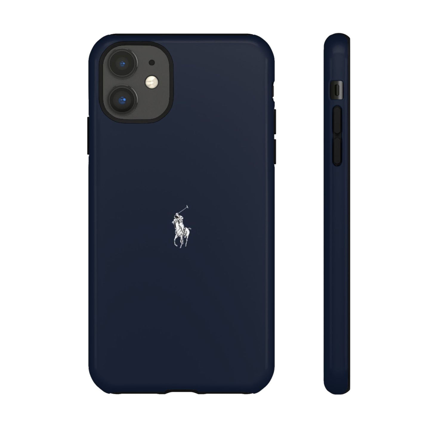 Navy Polo Logo Tough Phone Case — Slim Protective iPhone Cover