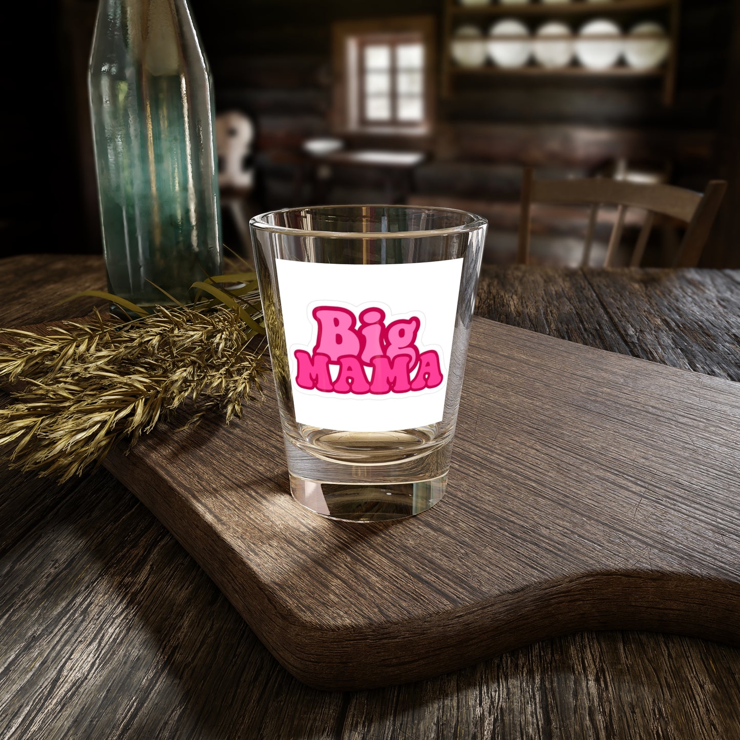 Cute Shot Glass for Moms - Big Mama Design, Funny Gift for Mother's Day, Home Bar Decor, Party Favor, Unique Collectible