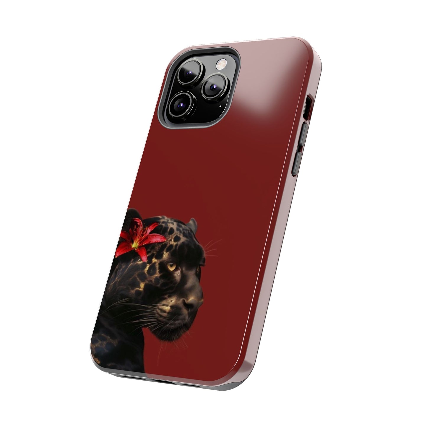 Wild Elegance Tough Phone Case with Panther Design