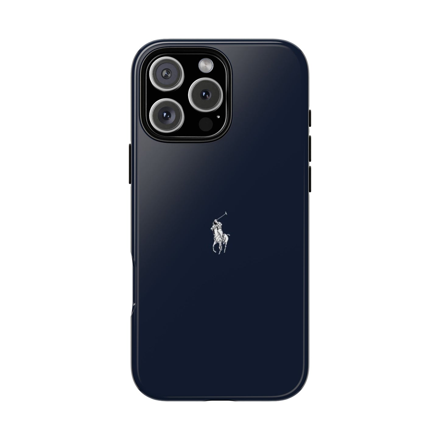 Navy Polo Logo Tough Phone Case — Slim Protective iPhone Cover