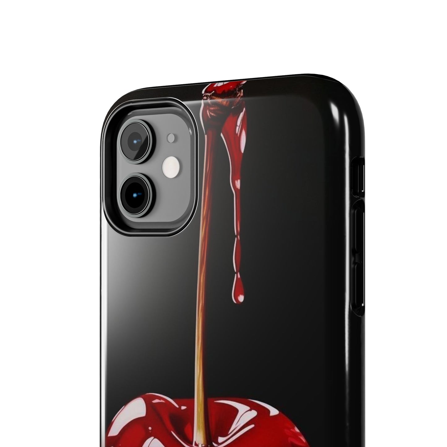 Dripping Cherry Tough Phone Case - Stylish Protection for Your Device