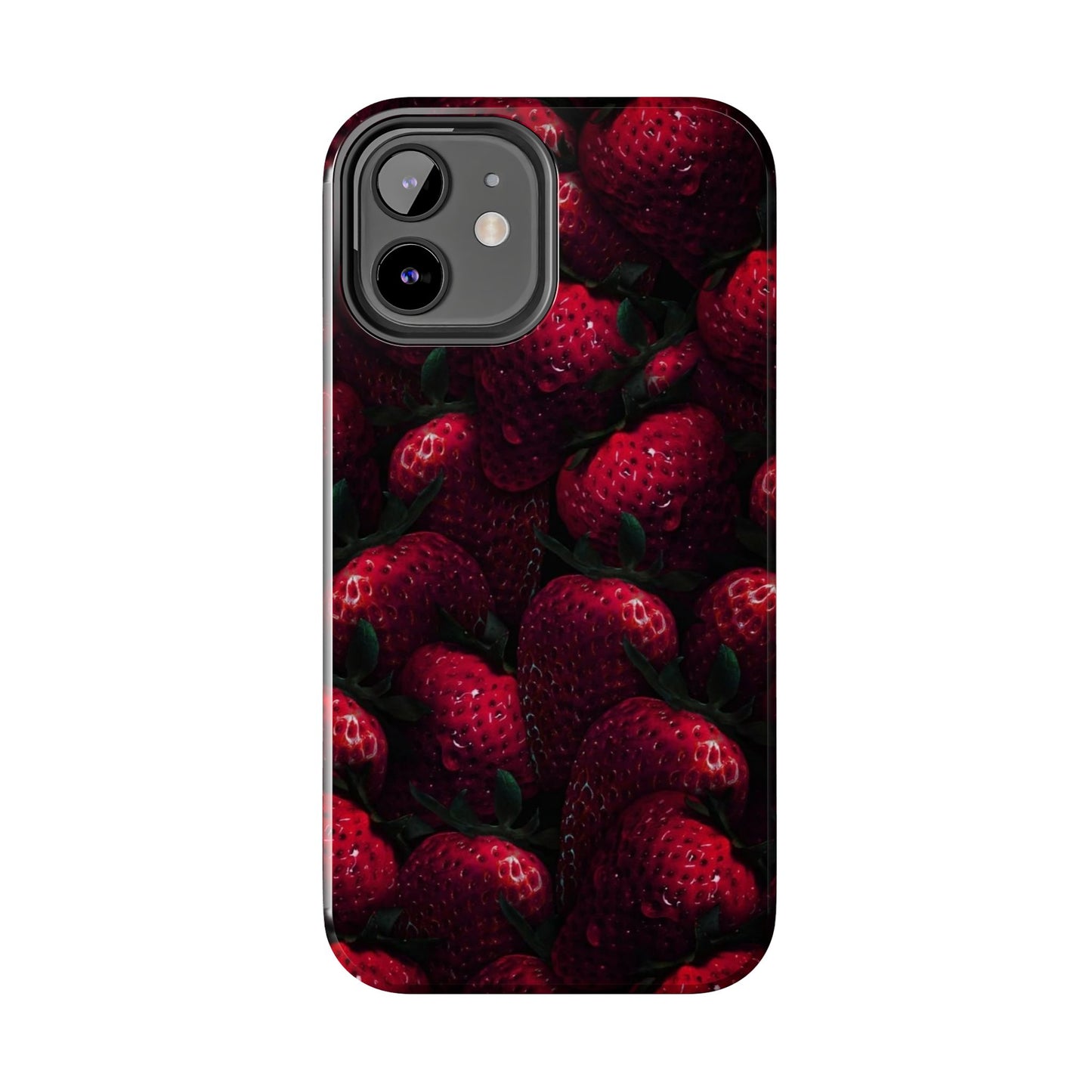 Berry Burst Tough Phone Case - Durable Protection with Strawberry Design