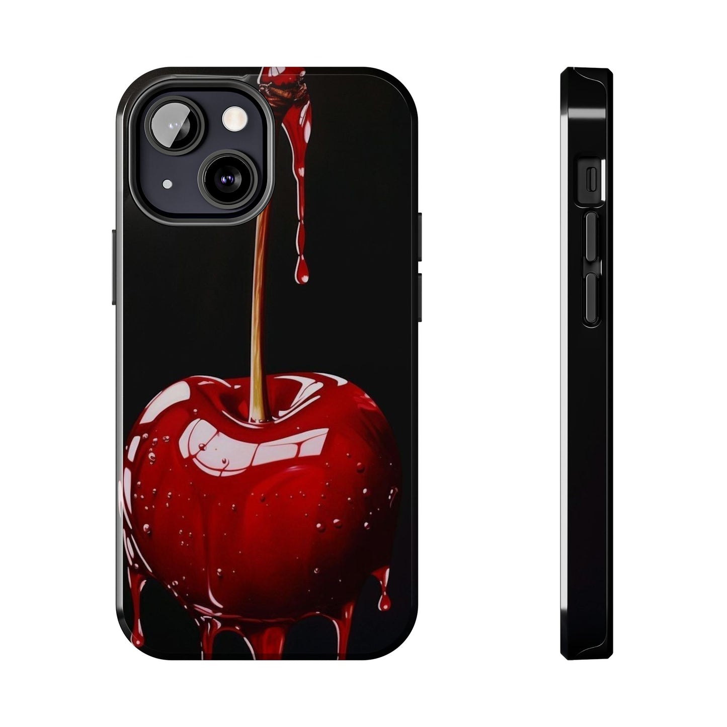 Dripping Cherry Tough Phone Case - Stylish Protection for Your Device