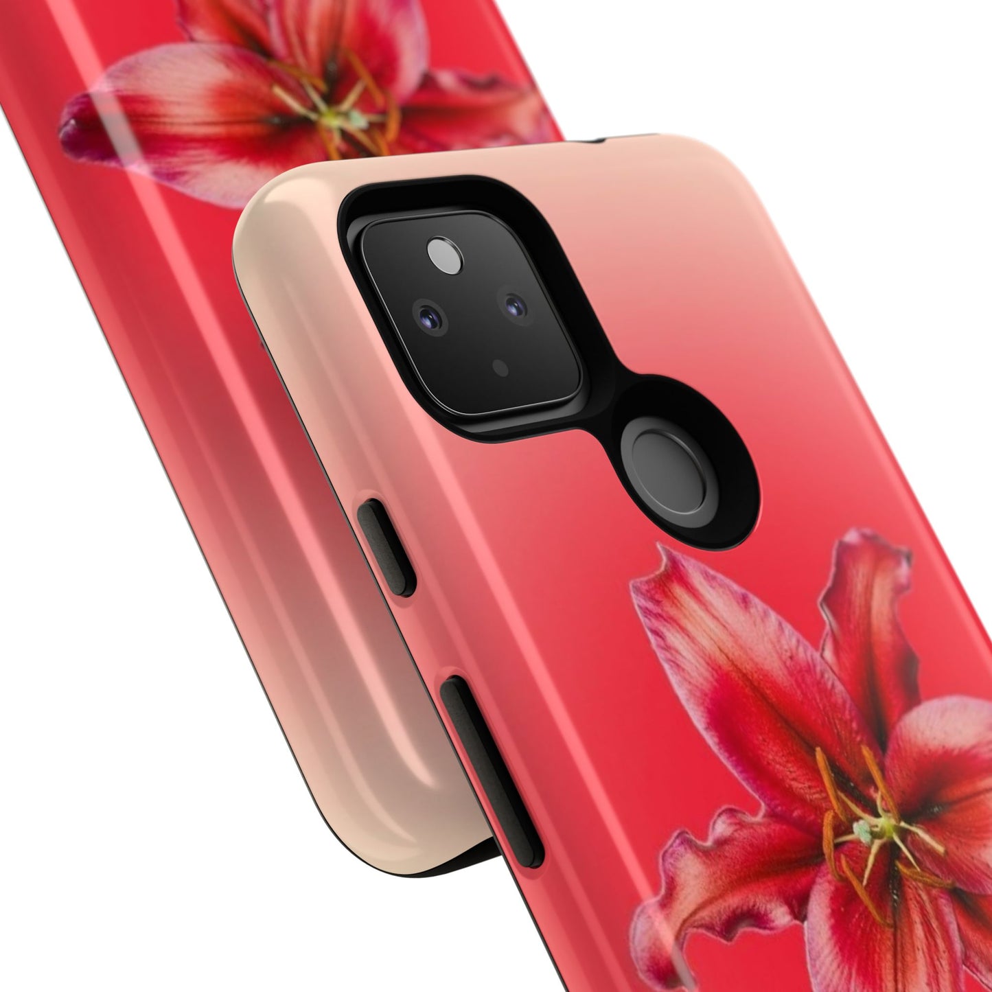 Phone Case - Vibrant Red Lily Glossy & Matte Tough Case