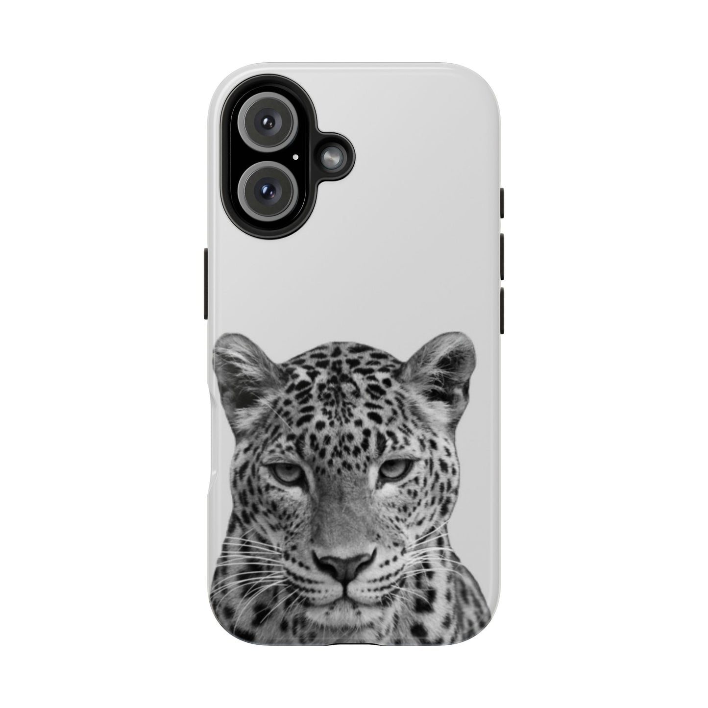 Stylish Tough Phone Case with Majestic Leopard Design