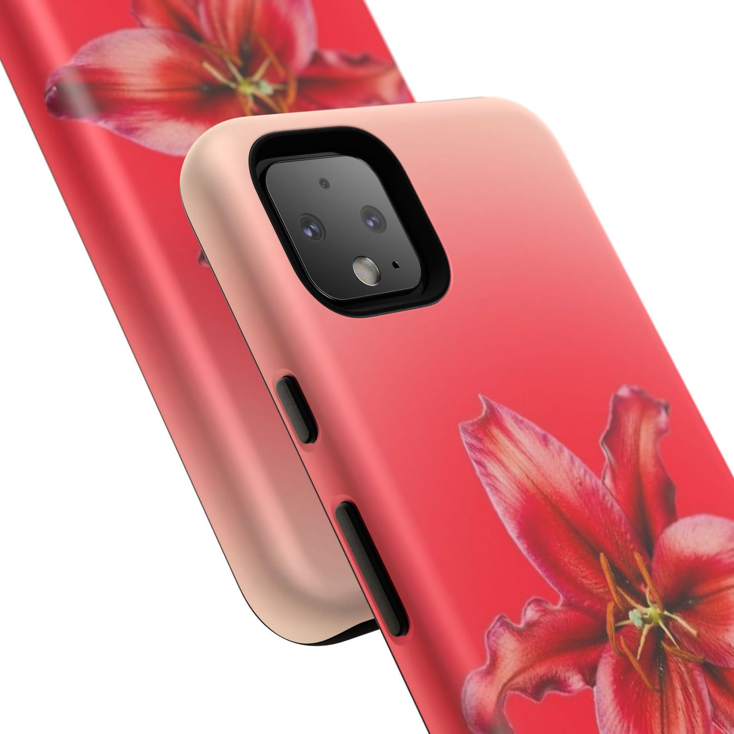 Phone Case - Vibrant Red Lily Glossy & Matte Tough Case