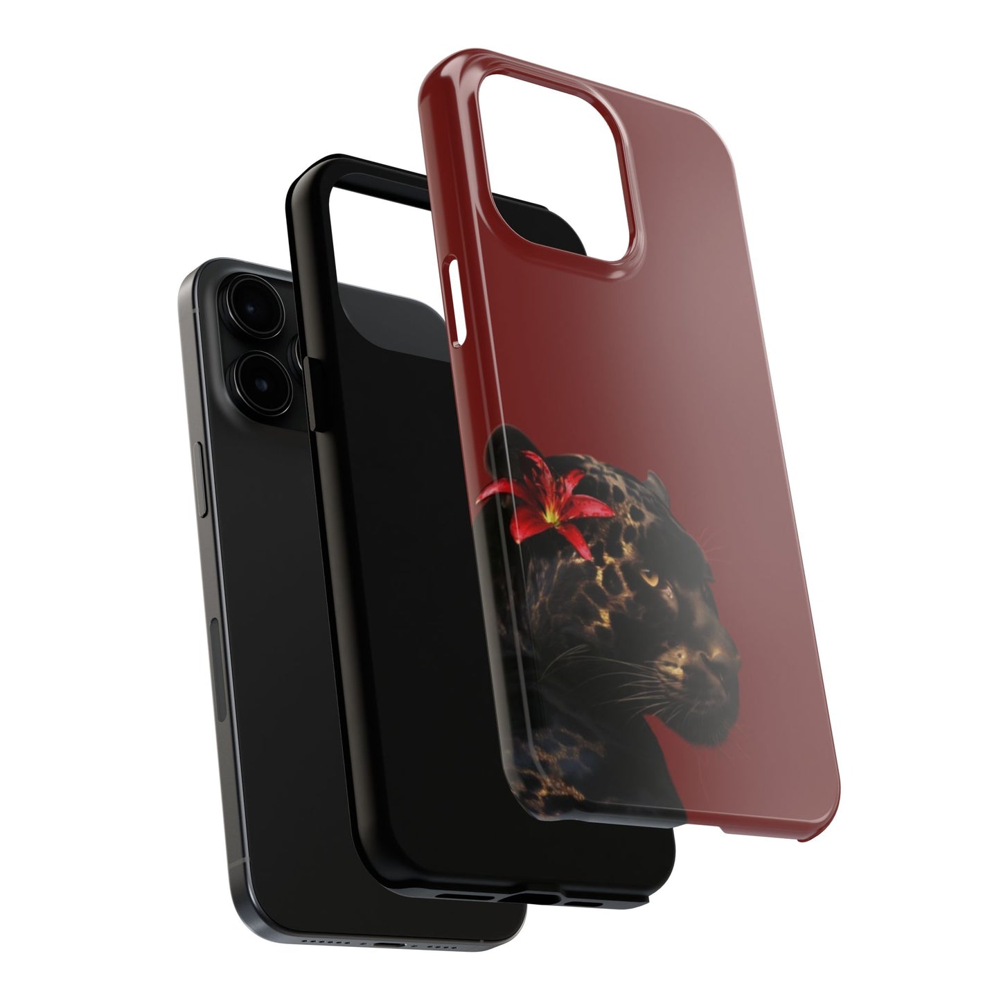 Wild Elegance Tough Phone Case with Panther Design