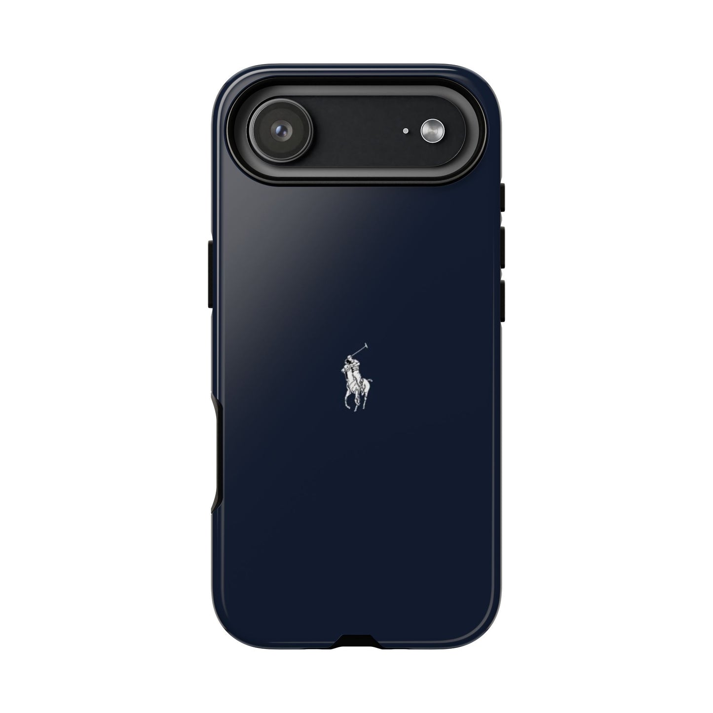 Navy Polo Logo Tough Phone Case — Slim Protective iPhone Cover