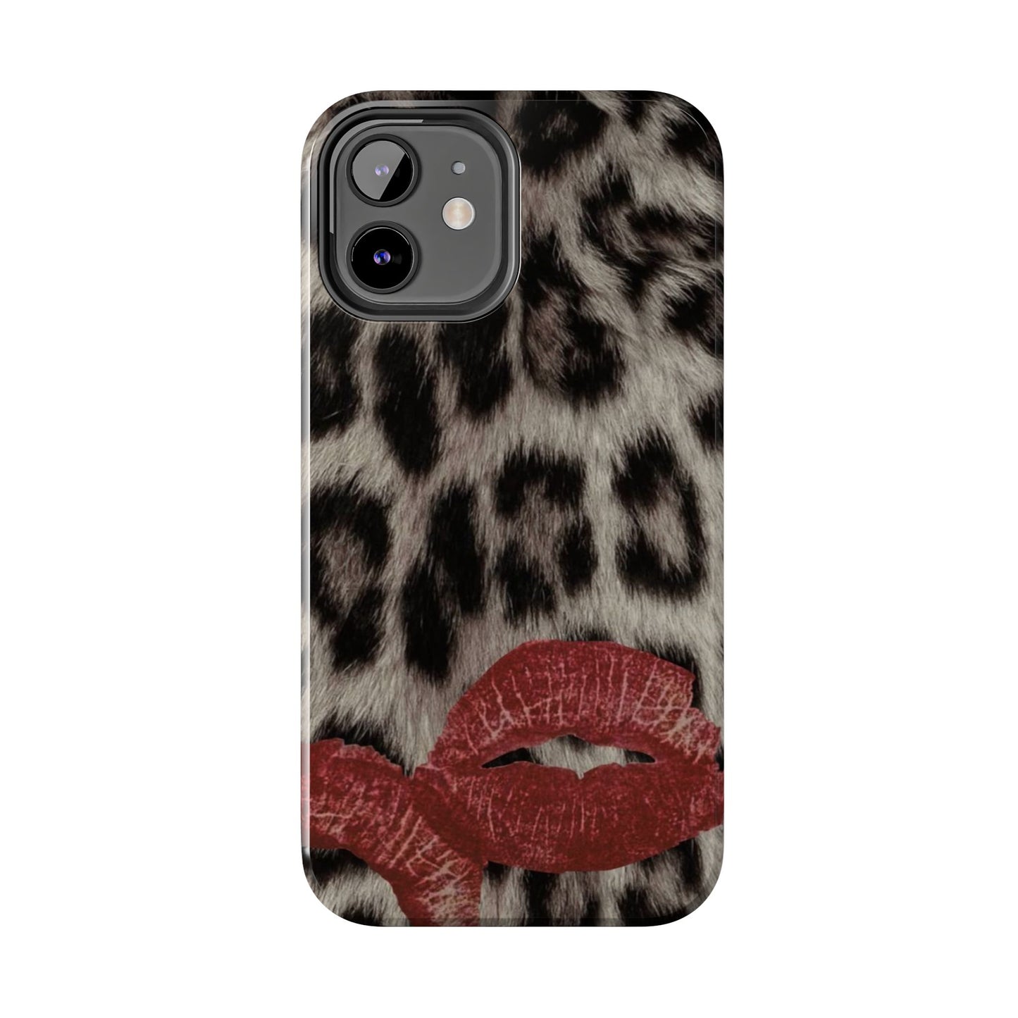 Wild Kiss Leopard Print Phone Case - Tough, Stylish Protection for Trendsetters