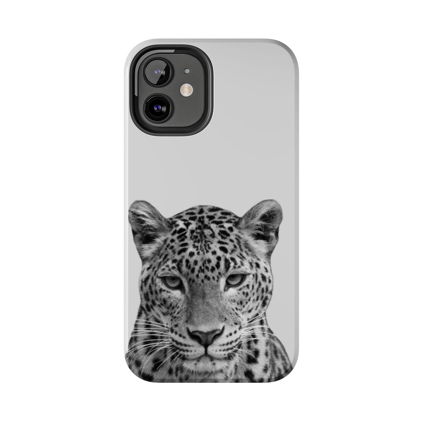 Stylish Tough Phone Case with Majestic Leopard Design