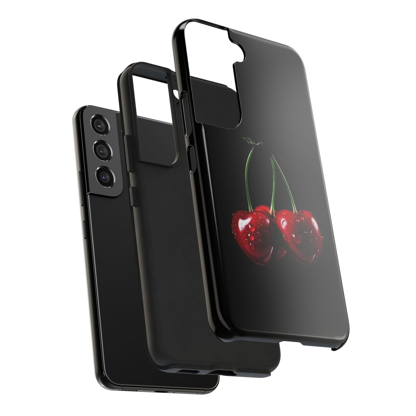 Cherry Splash Tough Phone Case - Durable, Stylish Protection
