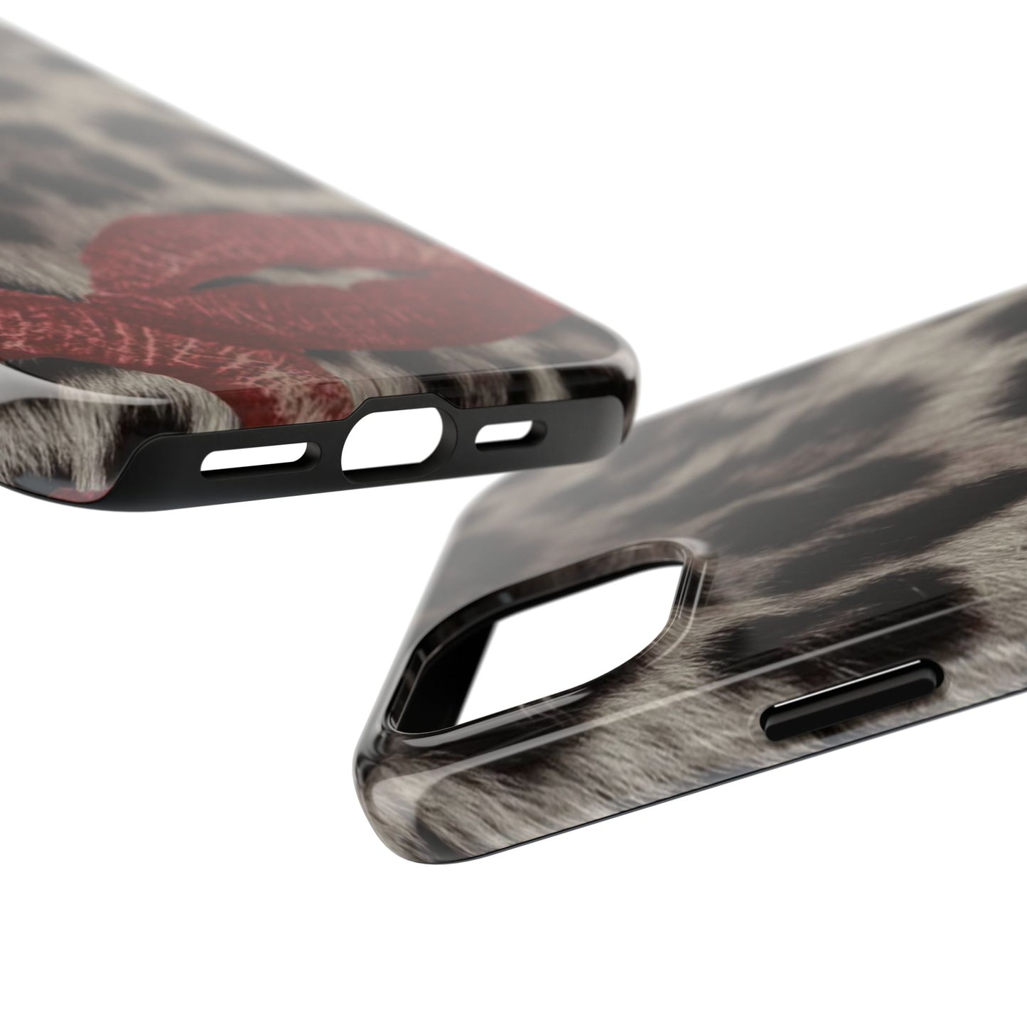 Wild Kiss Leopard Print Phone Case - Tough, Stylish Protection for Trendsetters