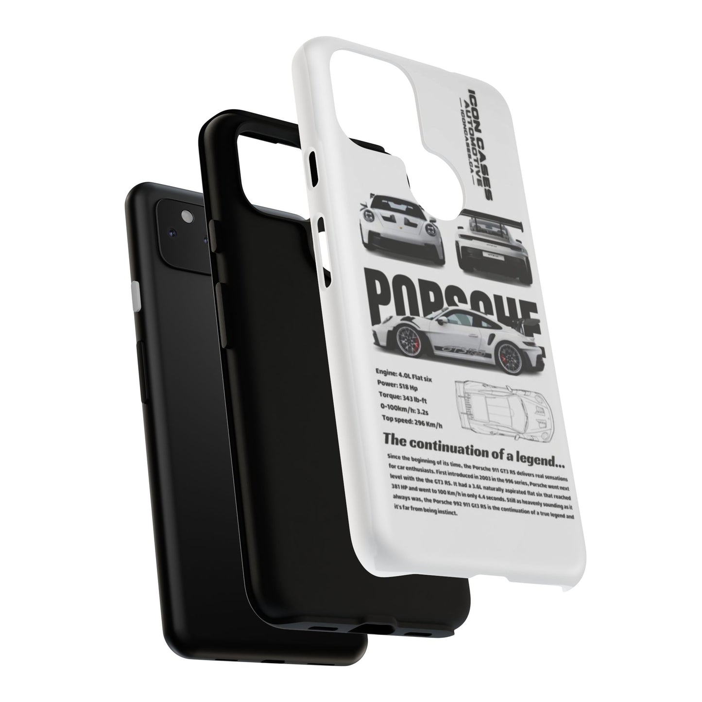 Porsche Phone Case, Tough Car Lover's Gift, Racing Enthusiast Accessory, Durable Auto Merchandise, Birthday Gift for Him
