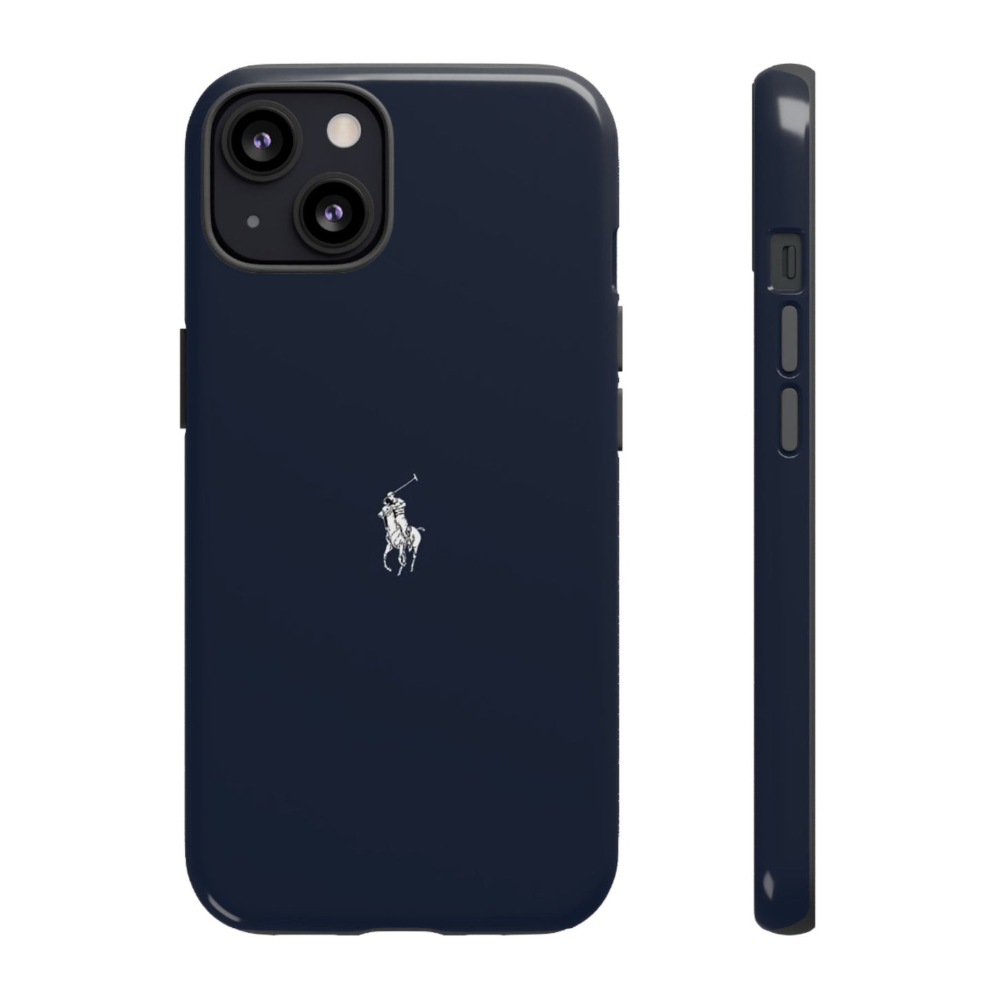 Navy Polo Logo Tough Phone Case — Slim Protective iPhone Cover