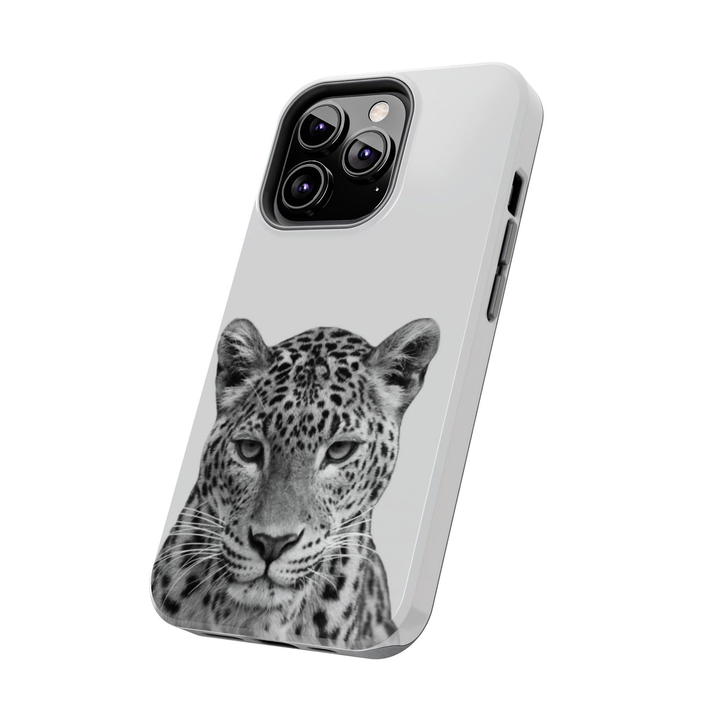 Stylish Tough Phone Case with Majestic Leopard Design