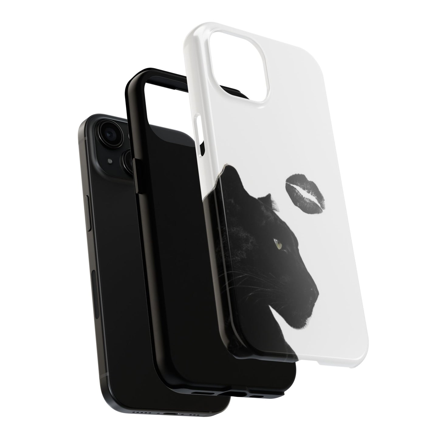 Elegant Panther Design Tough Phone Case - Stylish Protection for Animal Lovers