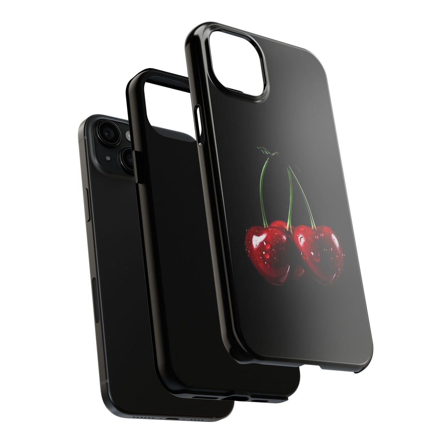 Cherry Splash Tough Phone Case - Durable, Stylish Protection