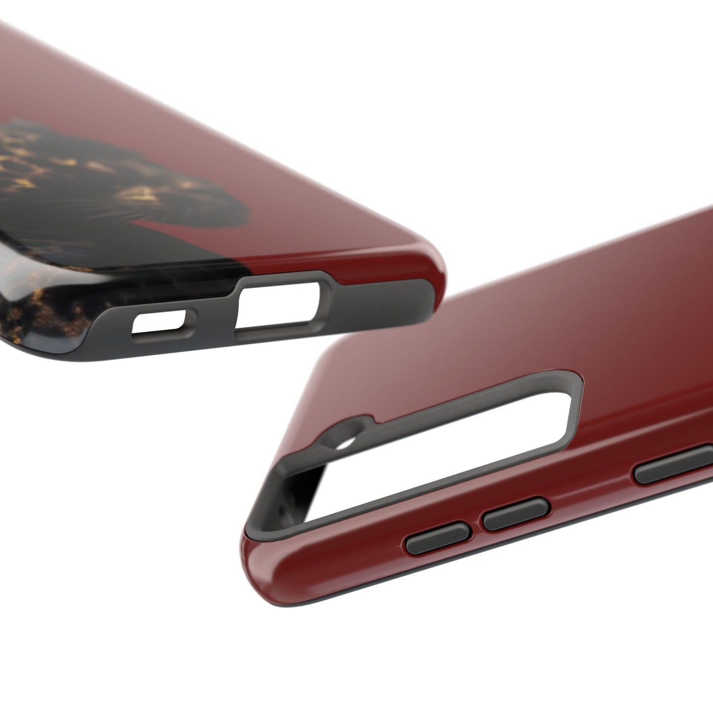 Wild Elegance Tough Phone Case with Panther Design