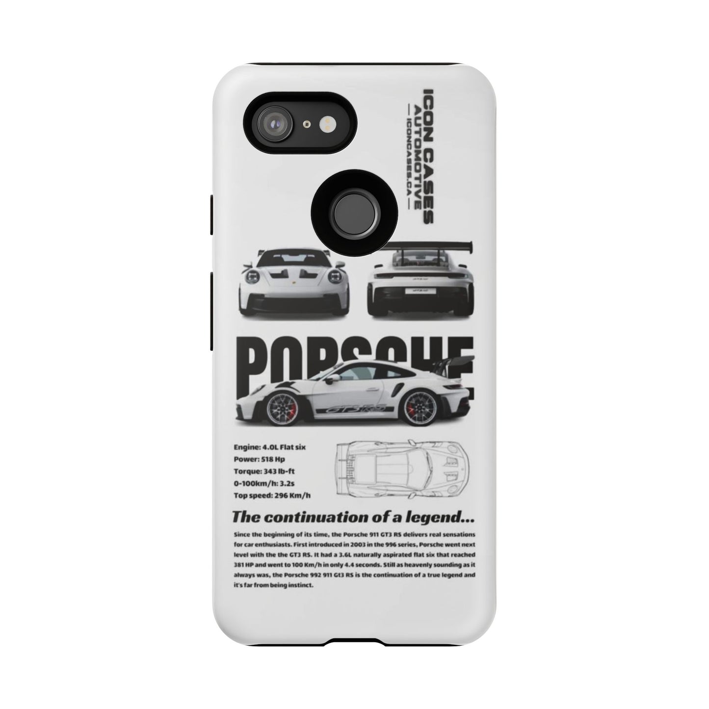 Porsche Phone Case, Tough Car Lover's Gift, Racing Enthusiast Accessory, Durable Auto Merchandise, Birthday Gift for Him