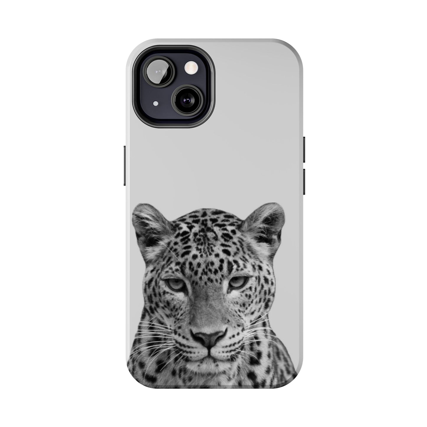 Stylish Tough Phone Case with Majestic Leopard Design