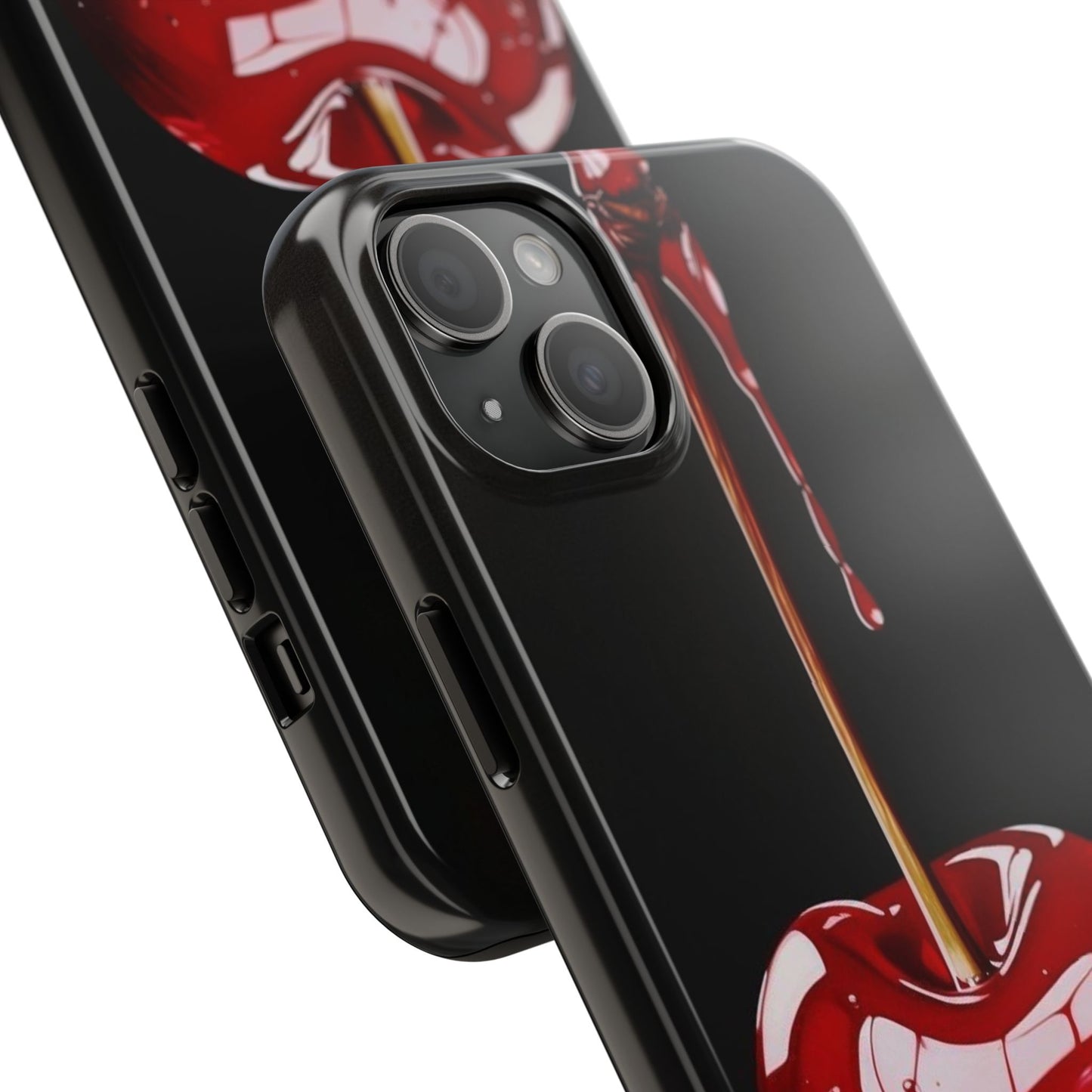 Dripping Cherry Tough Phone Case - Stylish Protection for Your Device
