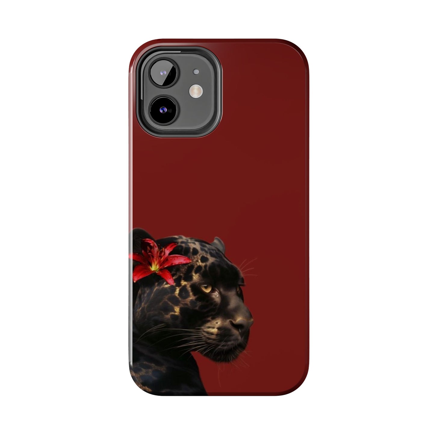 Wild Elegance Tough Phone Case with Panther Design