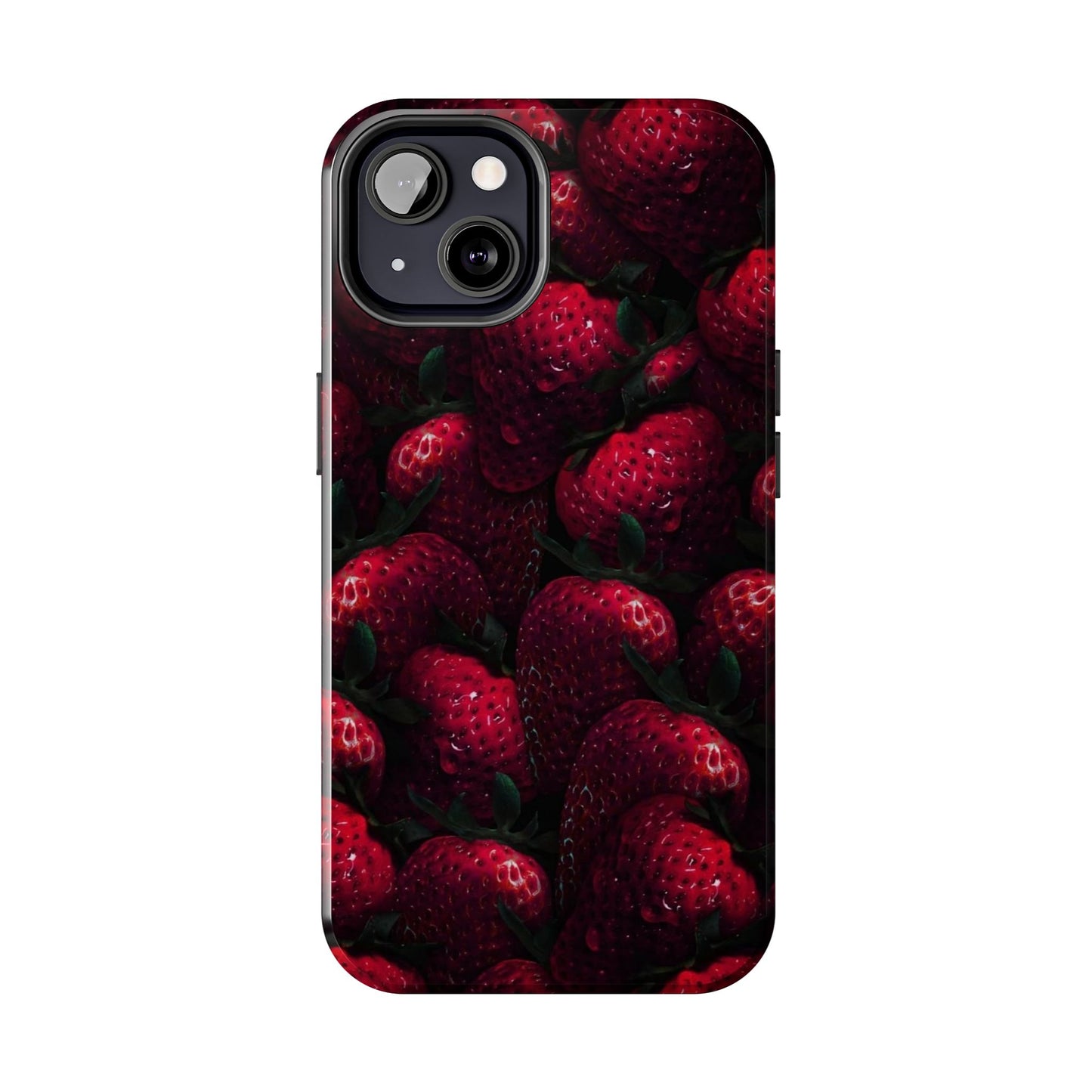 Berry Burst Tough Phone Case - Durable Protection with Strawberry Design