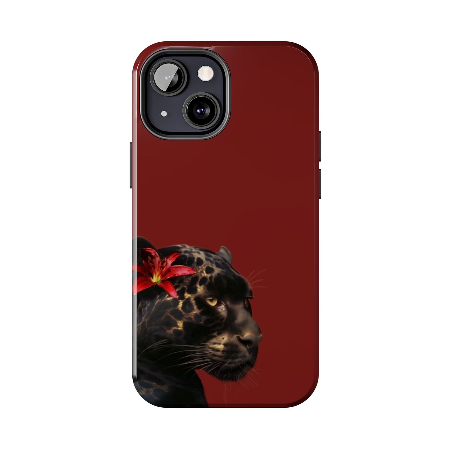 Wild Elegance Tough Phone Case with Panther Design