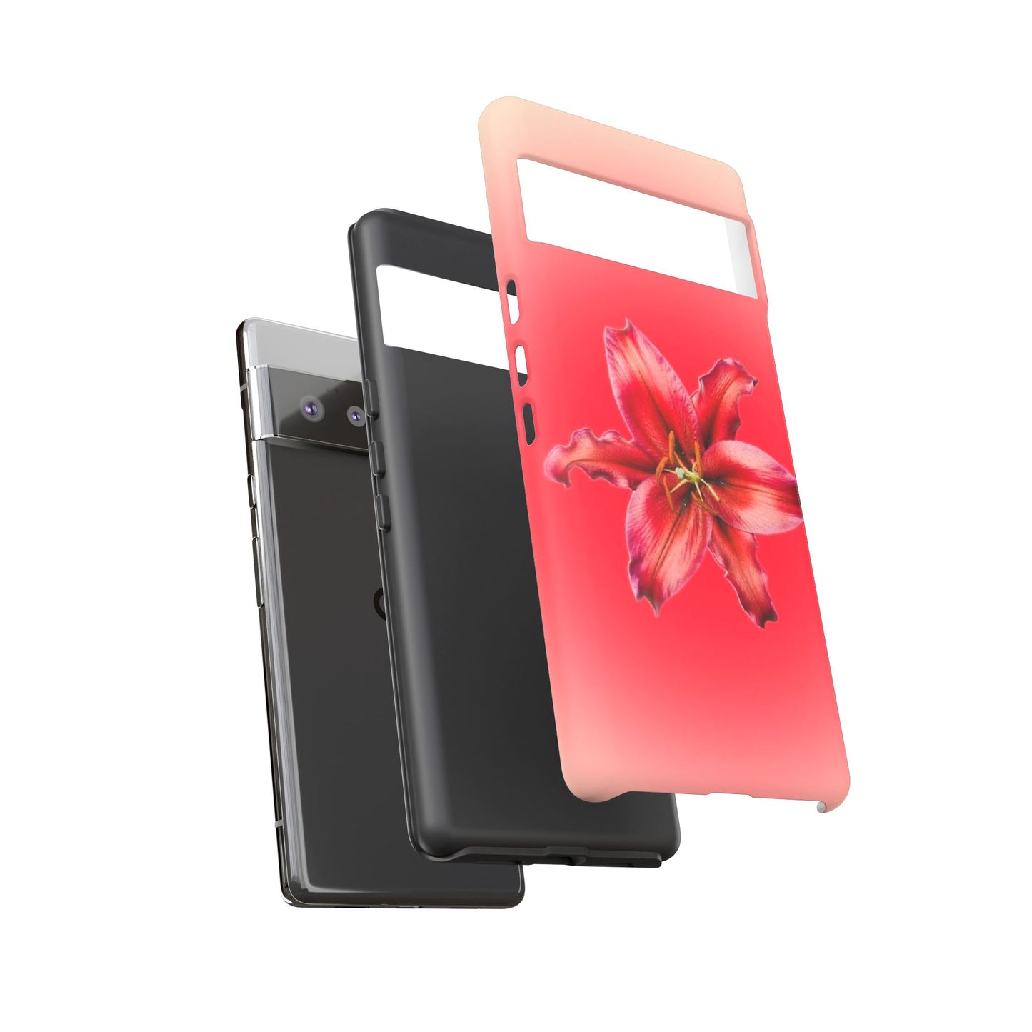 Phone Case - Vibrant Red Lily Glossy & Matte Tough Case