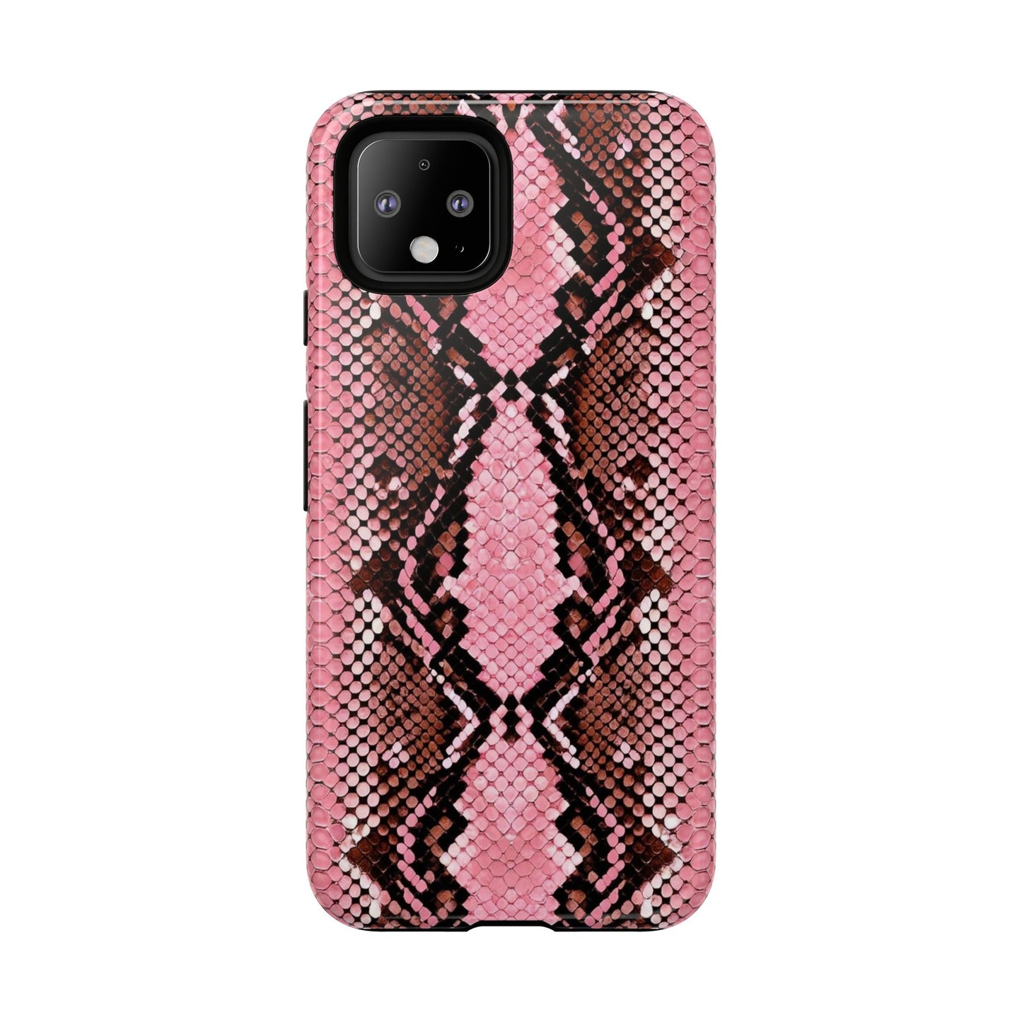 Pink Snake Skin Tough Phone Case — Protective Stylish iPhone Cover