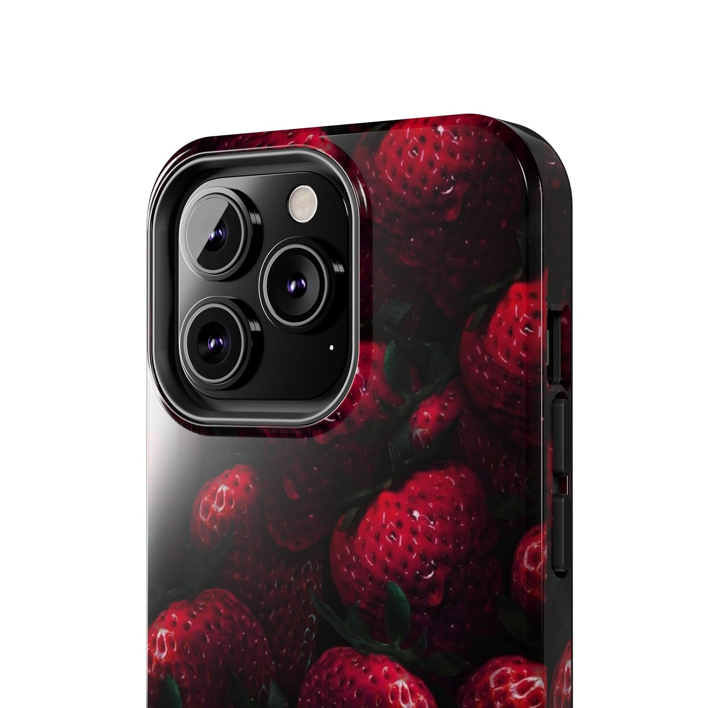 Berry Burst Tough Phone Case - Durable Protection with Strawberry Design