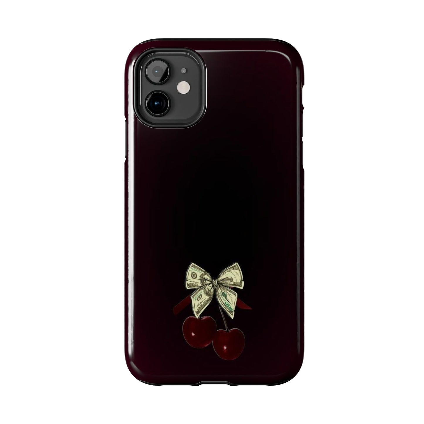 Cherry Bow Tough Phone Case - Stylish & Durable Protection