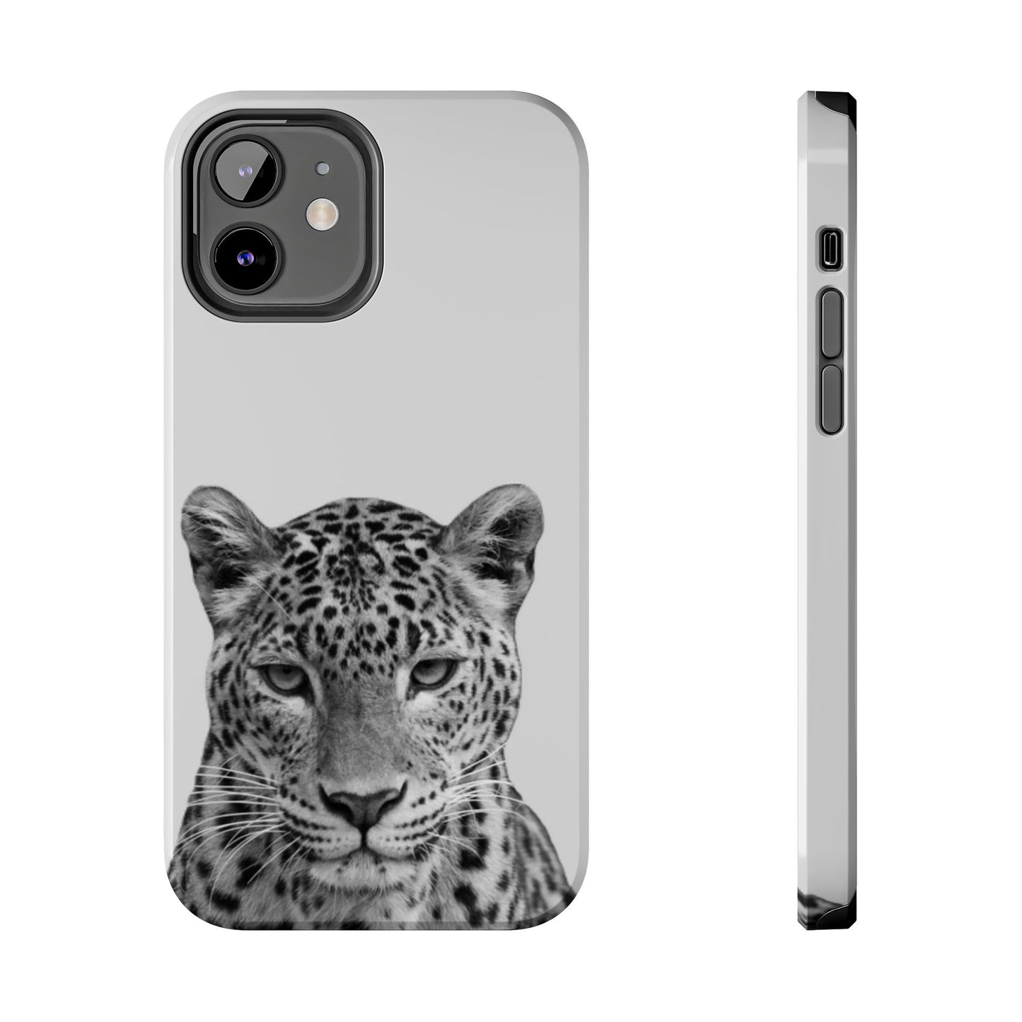 Stylish Tough Phone Case with Majestic Leopard Design