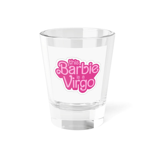 Virgo Barbie Shot Glass, Fun Party Favor, Zodiac Collectible, Birthday Gift, Astrology Glass, Cute Drinkware