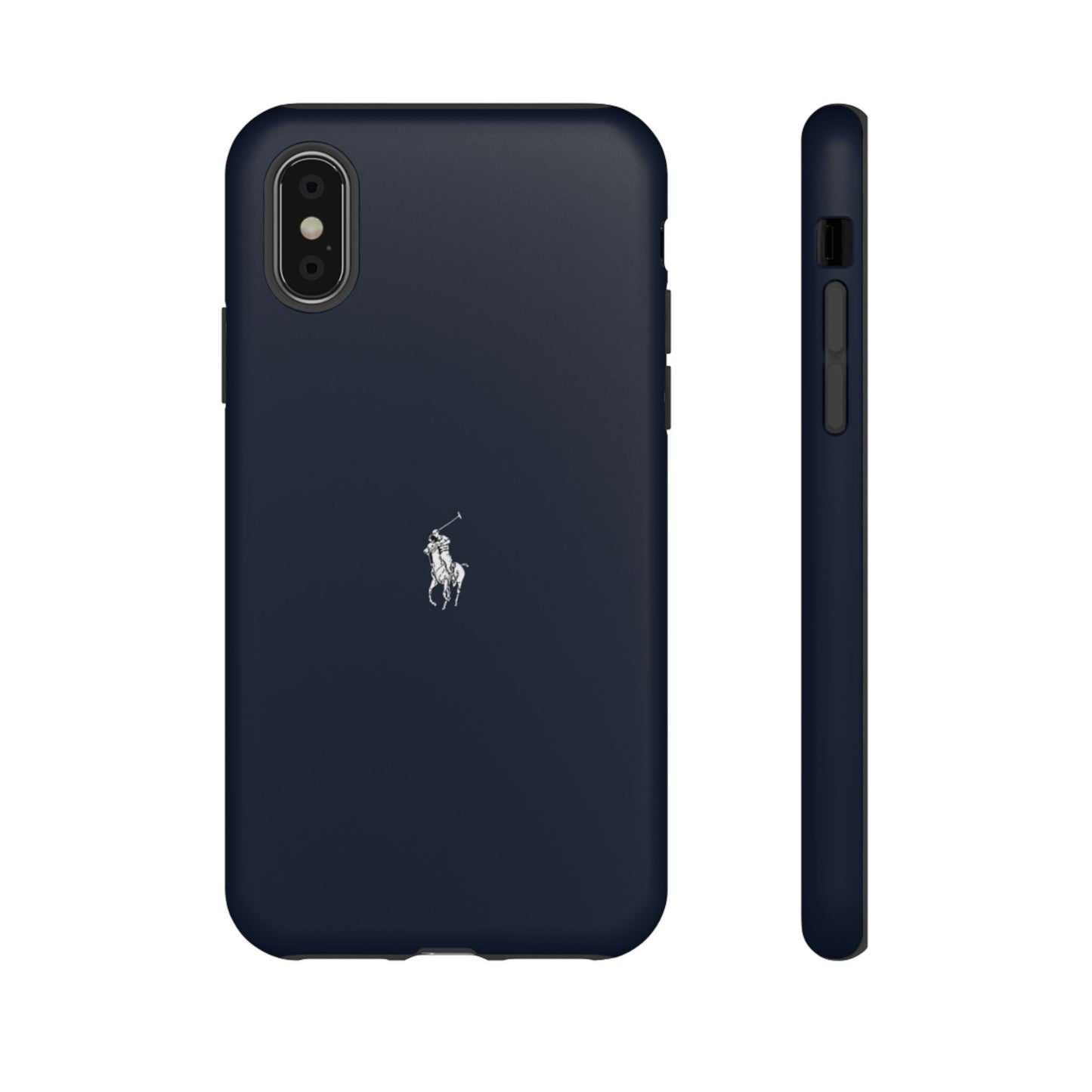 Navy Polo Logo Tough Phone Case — Slim Protective iPhone Cover