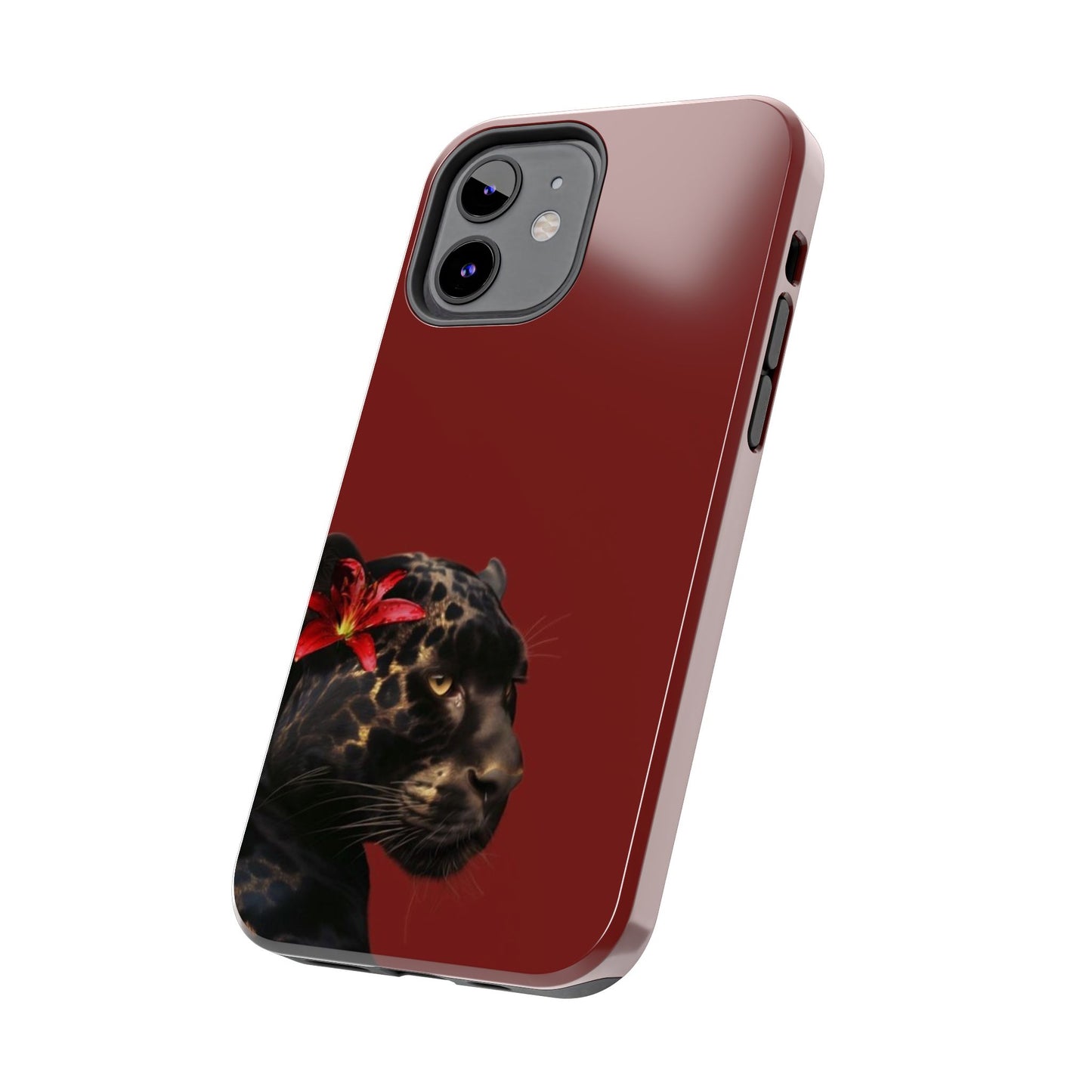 Wild Elegance Tough Phone Case with Panther Design
