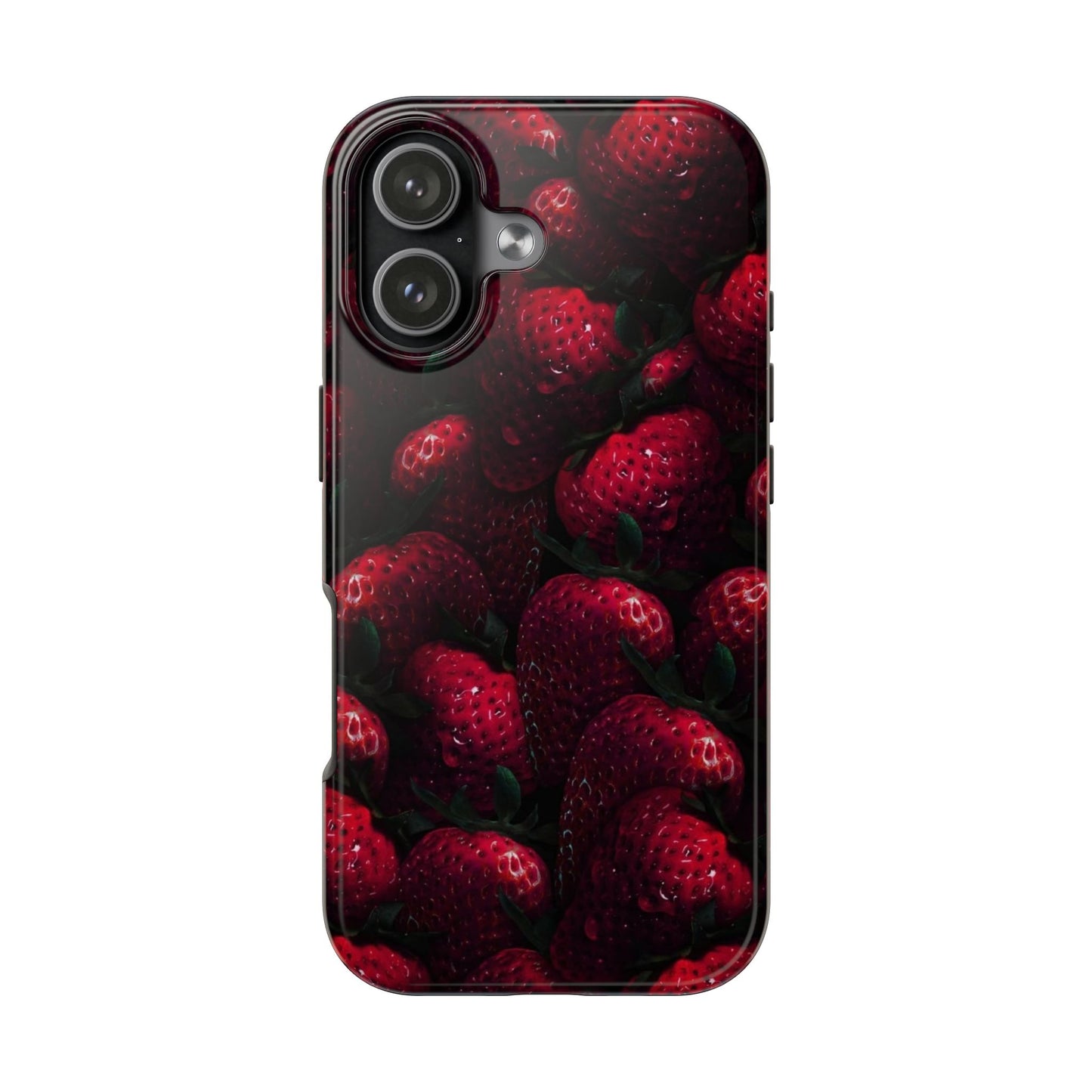 Berry Burst Tough Phone Case - Durable Protection with Strawberry Design
