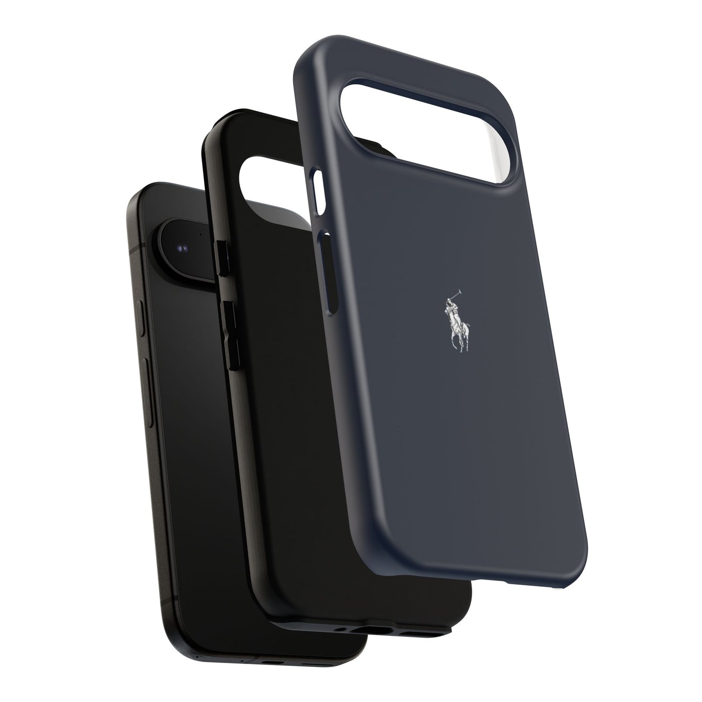 Navy Polo Logo Tough Phone Case — Slim Protective iPhone Cover