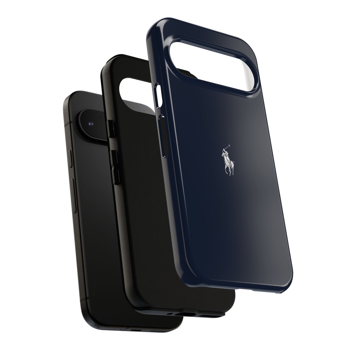 Navy Polo Logo Tough Phone Case — Slim Protective iPhone Cover