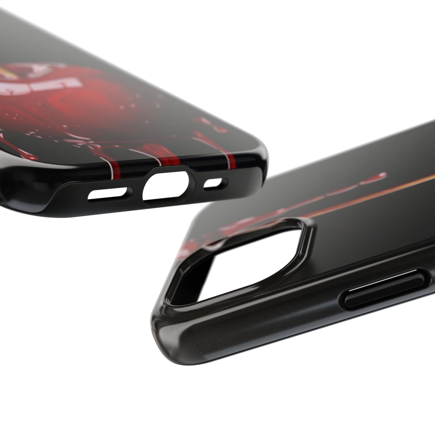 Dripping Cherry Tough Phone Case - Stylish Protection for Your Device
