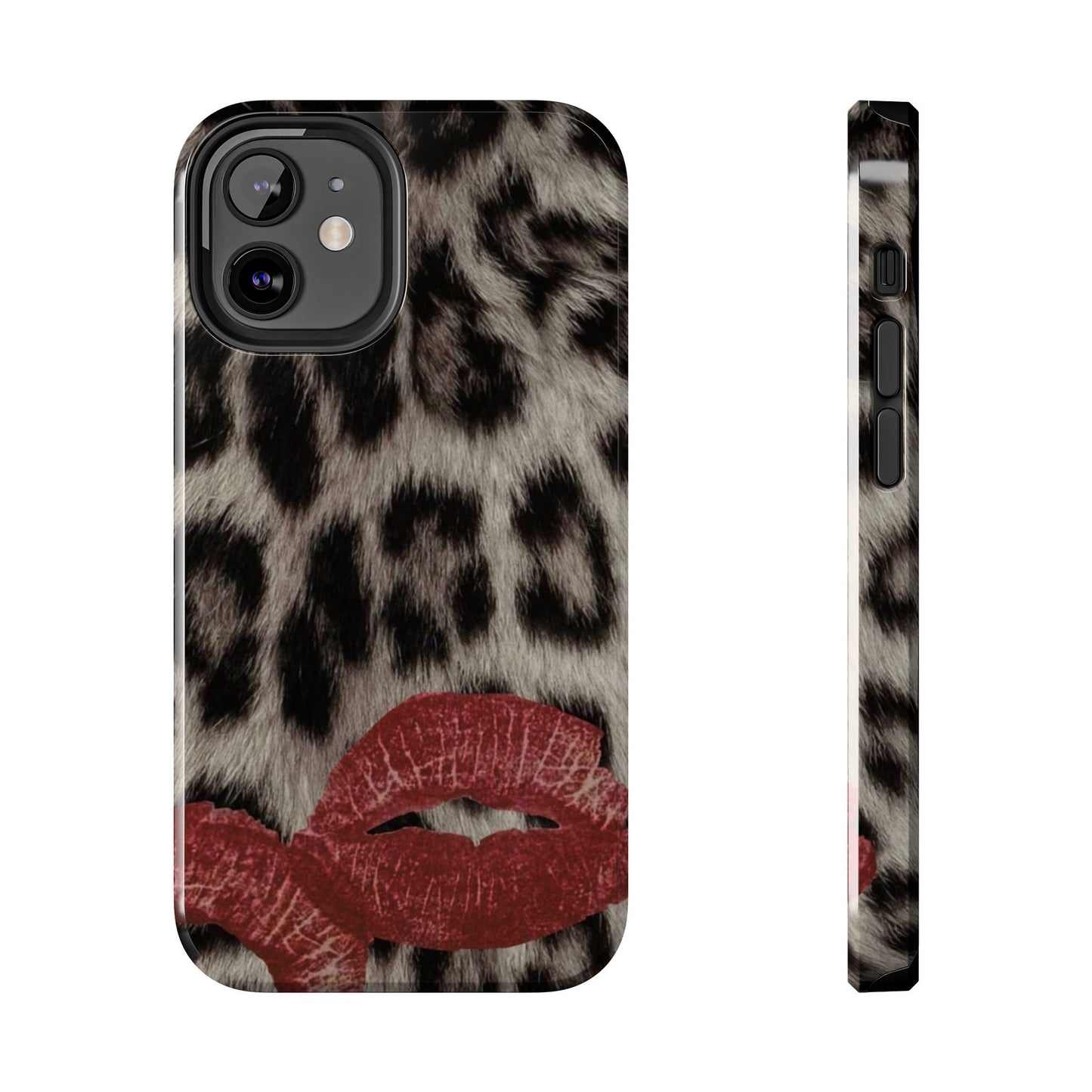 Wild Kiss Leopard Print Phone Case - Tough, Stylish Protection for Trendsetters