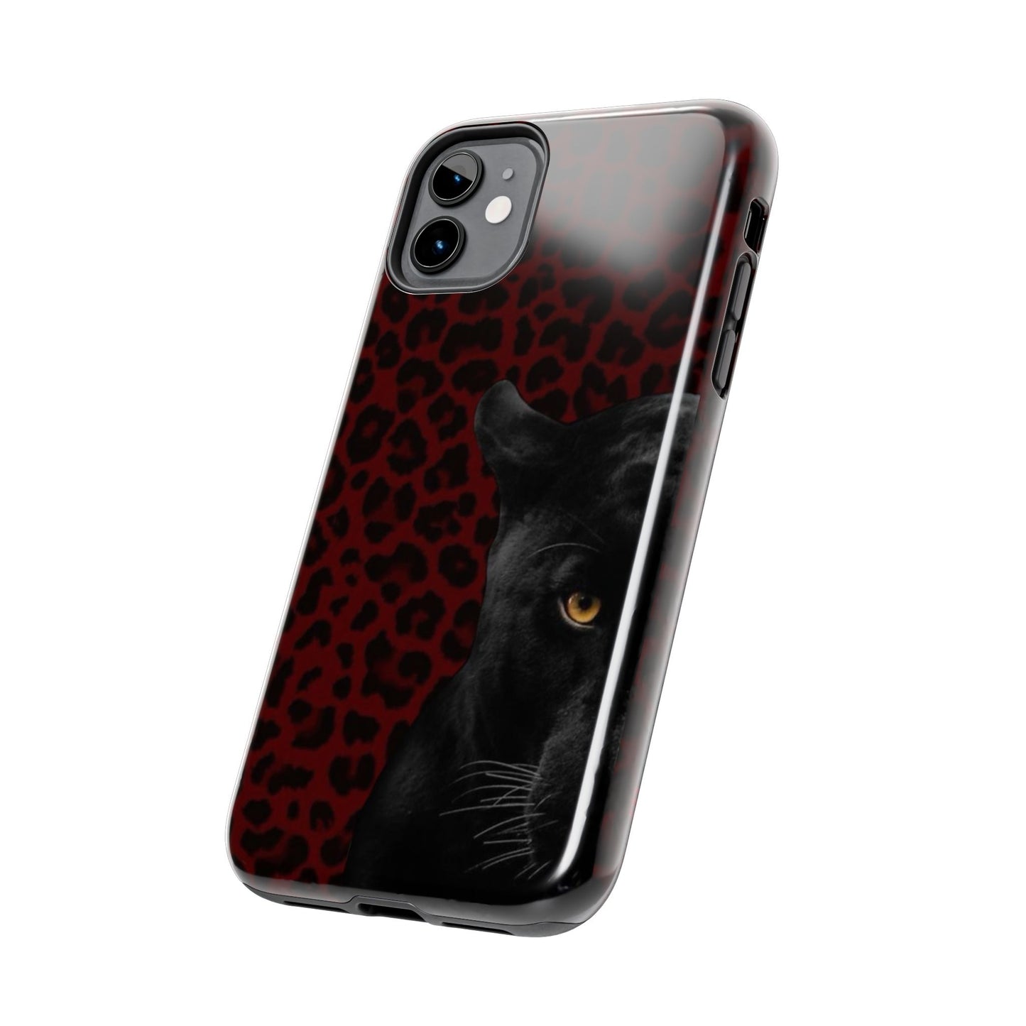 Panther Print Tough Phone Case – Stylish and Durable Protection
