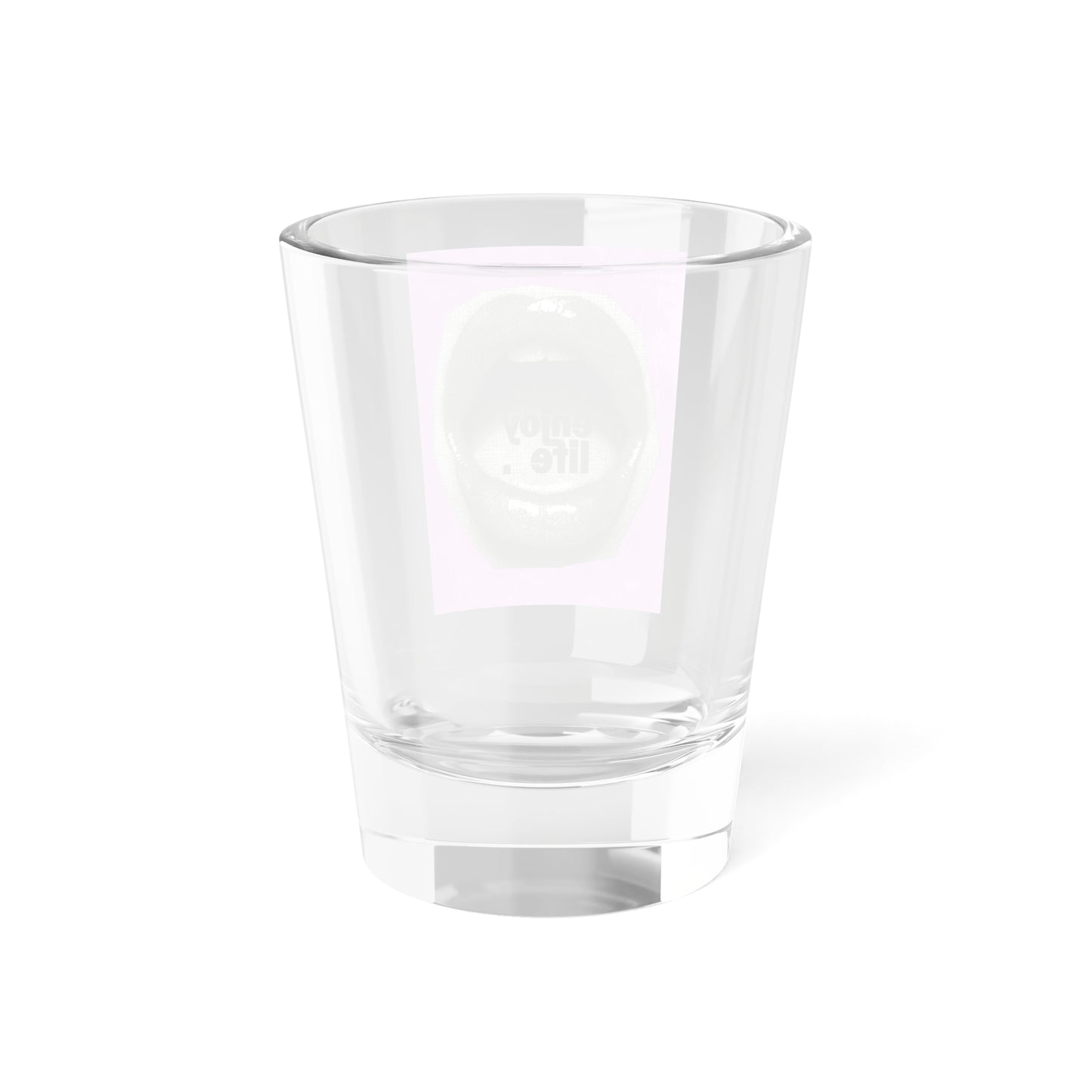 Enjoy Life Shot Glass | Fun Cocktail Glass for Parties, Gift for Friends, Quirky Barware, Unique Collectible, Home Decor