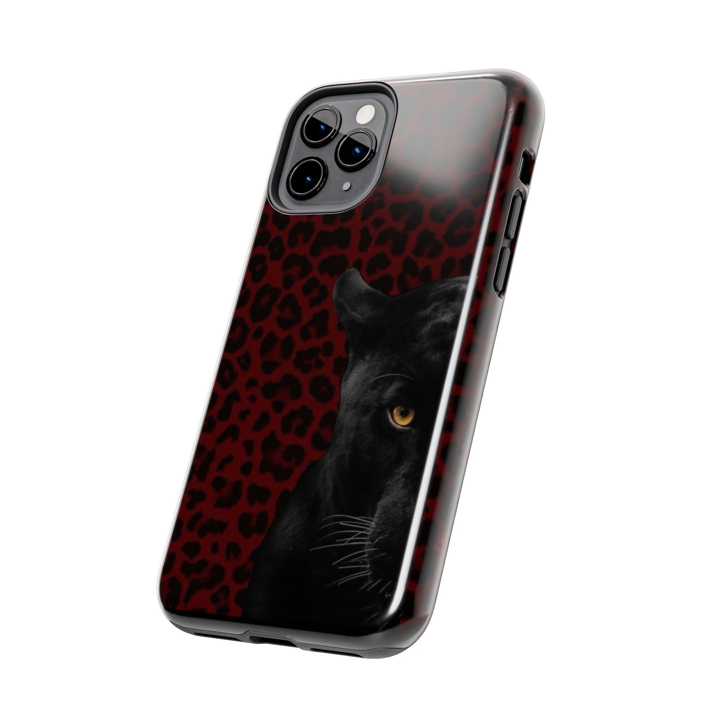 Panther Print Tough Phone Case – Stylish and Durable Protection