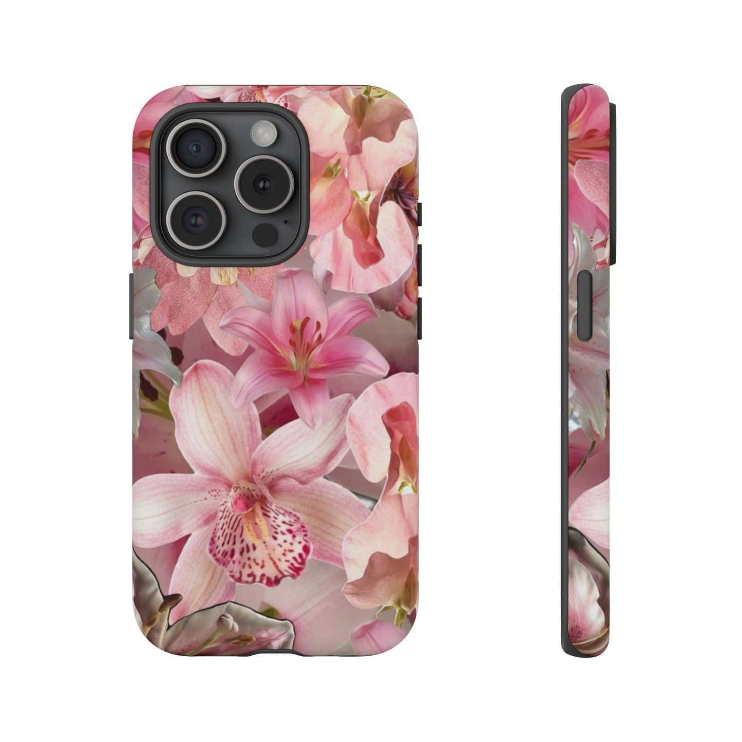 Phone Case - Matte & Glossy Tough Case Lily Flowers